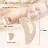 AICNLY Large gua sha Massage Tool, Lymphatic Drainage Massager,Muscle Scraping Massage Tools,Body Sculpting Anti Cellulite Tools for Man and Women (Bone) view 2