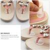 5pairs Transparent Gel Forefoot Insoles of Non- Cushions for Sandals Slippers Thong Shoes Washable Reusable Toe Protectors for Comfortable Foot Support view 3