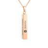 Hojaster Personalized Medical Alert Necklace for Women Stainless Steel Laser Engraved Emergency Medical ID Tag Necklaces Customize Jewelry for Diabetes, Heart disease, Epilepsy, Allergy (Rosd Gold) view 1