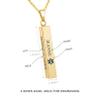 Hojaster Personalized Medical Alert Necklace for Women Stainless Steel Laser Engraved Emergency Medical ID Tag Necklaces Customize Jewelry for Diabetes, Heart disease, Epilepsy, Allergy (Rosd Gold) view 4