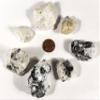 30PCS Rainbow Moonstone w/Black Tourmaline Rough Stones Natural Sparkling Feldspar Gemstone Crystal Mineral Raw Specimens - India view 2