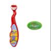 Brush Buddies Blippi Toothbrush with Travel Cap, Kids Toothbrushes, Soft Bristle Toothbrushes for Kids, 2PC view 3