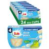 Dole Fruit Bowls No Sugar Added Snacks, Diced Pears 4oz 24 Cups, Gluten & Dairy Free, Bulk Lunch Snacks for Kids & Adults view 1