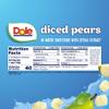 Dole Fruit Bowls No Sugar Added Snacks, Diced Pears 4oz 24 Cups, Gluten & Dairy Free, Bulk Lunch Snacks for Kids & Adults view 2