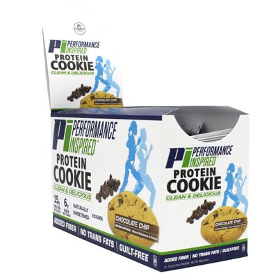 Performance Inspired Nutrition Protein Cookie - Contains: BIG 15G Isolate Protein - 6G Of Fiber - All Natural - Guilt Free - No Artificial Ingredients - Chocolate Chip Flavor - 12 Count