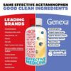 Genexa Infants' Clean Acetaminophen | Pediatrician Preferred Ingredients | Pain Reliever & Fever Reducer for Babies | Dye Free, 0% Artificial Additives | Delicious Organic Blueberry Flavor, 2 fl oz view 2
