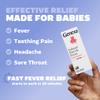 Genexa Infants' Clean Acetaminophen | Pediatrician Preferred Ingredients | Pain Reliever & Fever Reducer for Babies | Dye Free, 0% Artificial Additives | Delicious Organic Blueberry Flavor, 2 fl oz view 4