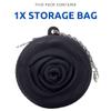 Adorable Pink Peri - Menstrual Period Cup Case Storage Bag | Rose Design + Silicon Material | Easy to carry, clean, and use | Metal Chain attached | Multi-use for any small items (Cup not included) Black view 2