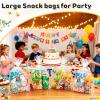 PigPotParty Cellophane Bags 10"x14", 100 Pack Clear Gift Bags, Bottom Gusset for Stand-Up Display, Medium Plastic Cellophane Gift Wrap, Ideal for Large Goodies, Treats, Favors, Mugs, Includes 100 Ties view 4