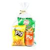 PigPotParty Cellophane Bags 12"x16", 100 Pack Clear Gift Bags, Bottom Gusset for Stand-Up Display, Medium Plastic Cellophane Gift Wrap, Ideal for Large Goodies, Treats, Favors, Mugs, Includes 100 Ties view 1