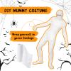 25 Yards 5 Rolls Halloween Mummy Bandage Wrap Self Adhesive Stretch Gauze Bandage Rolls Halloween Mummy Costume for Women Men Cosplay view 2