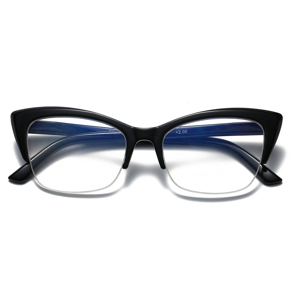 Bevi Blue Light Blocking Reading Glasses with Spring Hinges Magnifying Anti Eye Strain Glasses Men & Women R202104C1-3.00