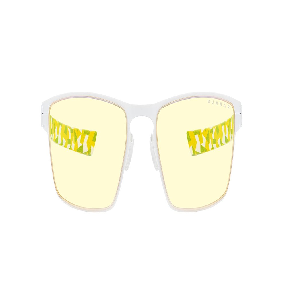 GUNNAR - Premium Gaming and Computer Glasses for Kids (Age 12+) - Blocks 65% Blue Light - ESL Blade Lite, White, Amber Tint