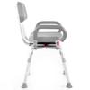 Platinum Health Revolution Pivoting Shower Chair for Bathtub, Adjustable Swivel Seat with Padded Back and Arms, Adjustable Space Saving Design for Tubs, Shower, for Elderly, Handicap & Seniors, Gray view 2