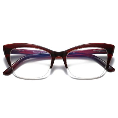 Bevi Blue Light Blocking Reading Glasses with Spring Hinges Magnifying Anti Eye Strain Glasses Men & Women R202104C3-1.25