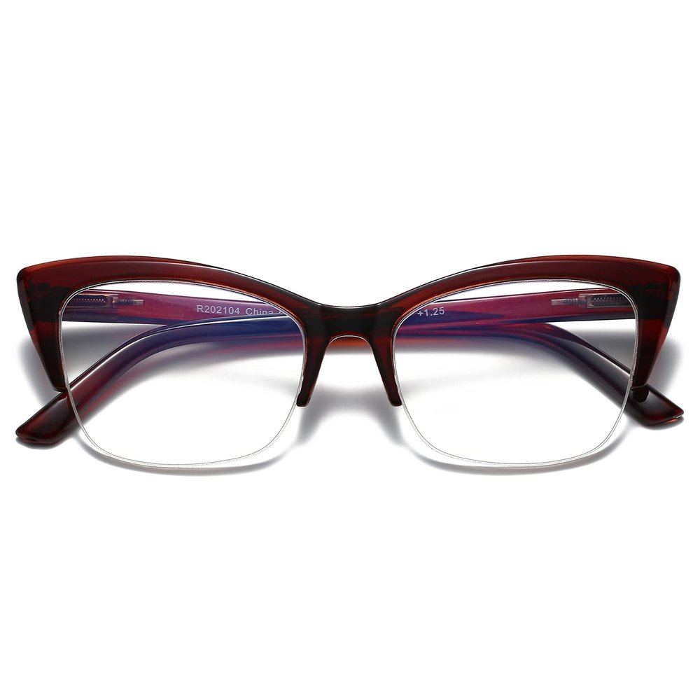 Bevi Blue Light Blocking Reading Glasses with Spring Hinges Magnifying Anti Eye Strain Glasses Men & Women R202104C3-1.25