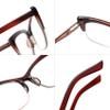 Bevi Blue Light Blocking Reading Glasses with Spring Hinges Magnifying Anti Eye Strain Glasses Men & Women R202104C3-1.25 view 2
