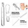 1 Set 7Pcs Ear Suit Metal Ear Cleaner de Swab Infant Suit Tool Set Baby Spiral Stainless Steel view 2