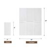 2-Ply Quilted Dinner Napkin 15" x 15" 8 Fold White Disposable Napkin (Pack of 150) view 3