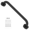 16 Inch Matte Black Shower Grab Bar-1" Diameter, iMomwee Stainless Steel Elderly Safety Bars, Bathroom Shower Balance Bar, Wall Handrail Support, Handicap Senior Disabled Pregnant Assist Bath Handle view 1