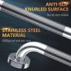 12 Inch Anti-Slip Shower Grab Bar, iMomwee Chrome Stainless Steel Bathroom Grab Bar Handle with Textured Grip, Shower Balance Bar, Safety Hand Rail Support, Handicap Elderly Senior Assist Bath Handle view 4