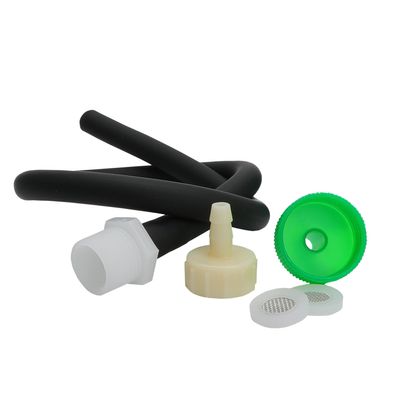 20 inches Silicone Nozzle Enema Attachment Reusable Douche Black Hose Nozzle