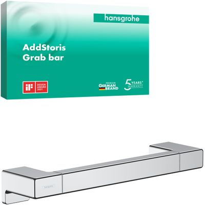 hansgrohe AddStoris Towel Bar, 12" in Chrome