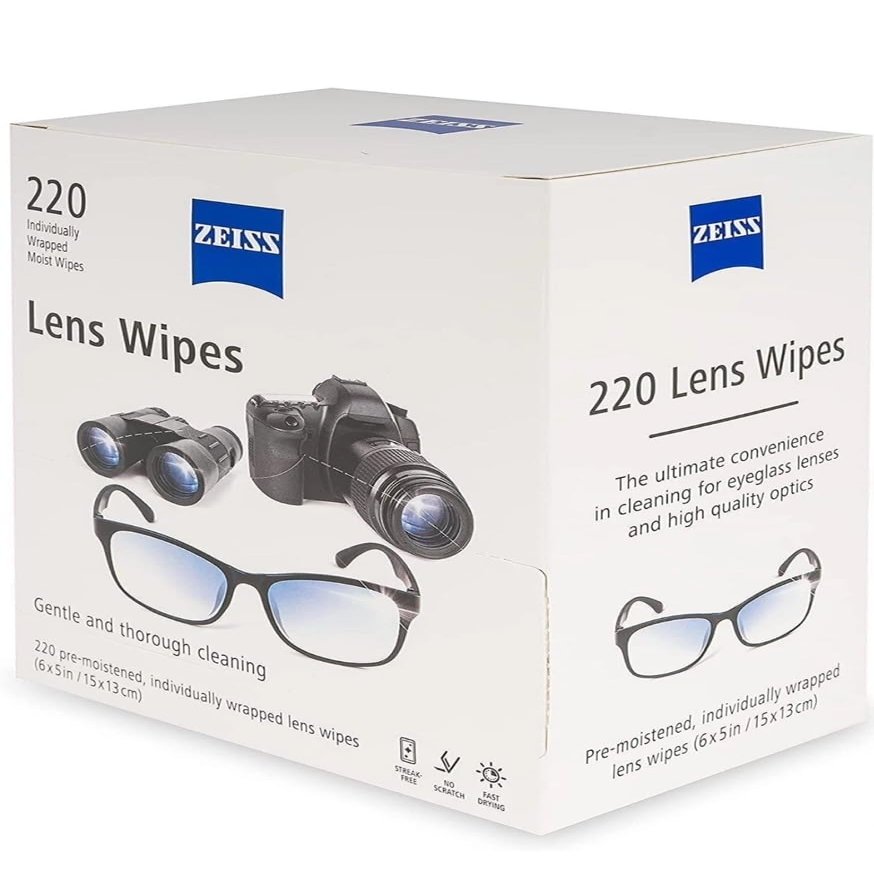 Zeiss Pre-Moistened Lens Cleaning Wipes, 250 Count