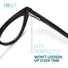 2SeeLife Premium Cat Eye TR-90 Reading Glasses for Women  NarrowMedium Fit, Sturdy Frame, Spring Hinges, Stylish Readers, Black, +3.00 view 4