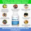 Kidney-D Kidney Supplement. Vitamin D Optimized for Kidney Support. Vitamin D3 and 7 Kidney Vitamins and Nutrients Designed for Kidney Health and More view 3