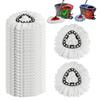 10 Pack Mop Replacement Heads, 100% Microfiber Spin Mop Refills Fits Triangle Mop Replace Head EasyWring 1-Tank System, 360 Degree Mop Head Replacement for Easy Cleaning Floor Mopping view 1