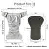 3 Pack Adult Cloth Diapers with Oversized Diaper Inserts, TPU Waterproof Nappy Reusable Washable Elderly Incontinence Care Protection Nappies Underwear for Men or Women, Waist 35.4-47.2Inches (L) view 2