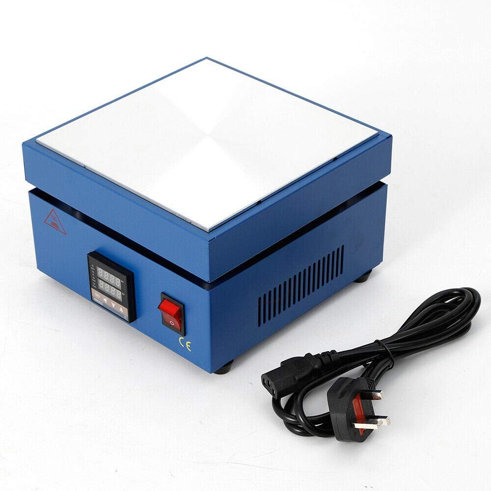 LOYALHEARTDY LED Microcomputer Electronic Hot Plate Preheat Preheating Station with 850W 200 * 200mm LED Display Plate