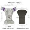 3 Pack Adult Cloth Diapers with Oversized Diaper Inserts, TPU Waterproof Nappy Reusable Washable Elderly Incontinence Care Protection Nappies Underwear for Men or Women, Waist 39.4-53.15InchesXL view 2