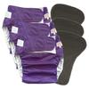 3 Pack Adult Cloth Diapers with Oversized Diaper Inserts, TPU Waterproof Nappy Reusable Washable Elderly Incontinence Care Protection Nappies Underwear for Men or Women, Waist 35.4-47.2Inches (L) view 1