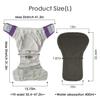 3 Pack Adult Cloth Diapers with Oversized Diaper Inserts, TPU Waterproof Nappy Reusable Washable Elderly Incontinence Care Protection Nappies Underwear for Men or Women, Waist 35.4-47.2Inches (L) view 2