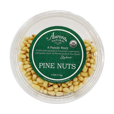 Aurora Natural Products Organic Pine Nuts, 4 Ounce - SET OF 2
