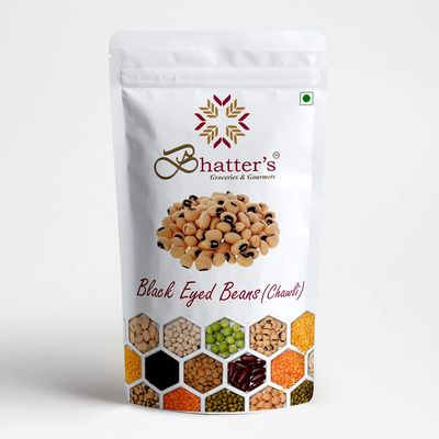 Bhatter's Indian Black Eyed Beans | Lobiya or Choula - 100% Natural & Pure with Premium Quality for Traditional Cooking- 500 Grams