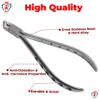 Distal End Cutter Long Handle with Safety Hold Tungsten Carbide Inserts Cutting Jaws Orthodontic Instruments (Silver) view 3