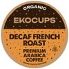 EKOCUPS Organic Swiss Water Decaf French Roast Coffee Pods, Extra 30% More Coffee Per Cup, Artisan Fair Trade Dark Roast, Decaf French Roast for Keurig K Cup Machines, Recyclable Pods, 80 Count view 1