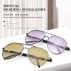 2 Pairs Invisible Bifocal Reading Sunglasses UV400 Protection Spring Hinge Sun Readers Anti Glare Blue Light Blocking Glasses for Men Women Sports Driving Safety Eyeglasses Tinted Shades Eyewear 1.5 view 3