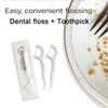 150 Pack Dental Floss Picks Individually Wrapped, Floss Single Bag, Travel Dental Floss, Unflavored Floss Picks, Dental Flossers, Floss Sticks, Tooth Floss, Dental Picks Disposable view 4