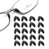 20 Pairs Adhesive Glasses Nose Pads, Pea Shape Stick on Anti-Soft Silicone, Adhesive Nose Pads Glasses for Glasses, Eyeglasses and Sunglasses, (Black) view 1
