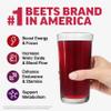 Force Factor Total Beets Energy Drink Mix, Superfood Beet Root Powder with Nitrates to Boost Energy and Support Circulation, Blood Flow, Nitric Oxide and Stamina, Heart Health Supplement, 30 Servings view 2