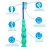 Lauwell 12-Piece Toddler Toothbrush Pack - Kids Toothbrushes with Covers, Suction Cup, Soft Bristles, Animal Design for Sensitive Teeth view 2