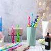 Lauwell 12-Piece Toddler Toothbrush Pack - Kids Toothbrushes with Covers, Suction Cup, Soft Bristles, Animal Design for Sensitive Teeth view 4