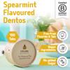 SuperBee Dentos Toothpaste Tablets, 150 Tabs, Fluoride Free & Eco Friendly, Travel Mouthwash Tablets, Sensitive Tooth Cream Bites for Kids and Adults, Chewable Tablet, Spearmint view 2