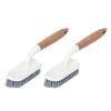 2pcs Household Cleaning Brushes Durable Bathtub Bathroom Cleaning Brush Handle Tough Bristles for Scrubbing view 1