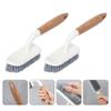 2pcs Household Cleaning Brushes Durable Bathtub Bathroom Cleaning Brush Handle Tough Bristles for Scrubbing view 4