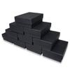 N'icePackaging 100 Qty - Black-Kraft Cotton Filled Gift Boxes - Size 3" x 2 1/8" x 1" - USA Made - Holidays/Birthdays/Sales/Storage/Display/Travel view 4